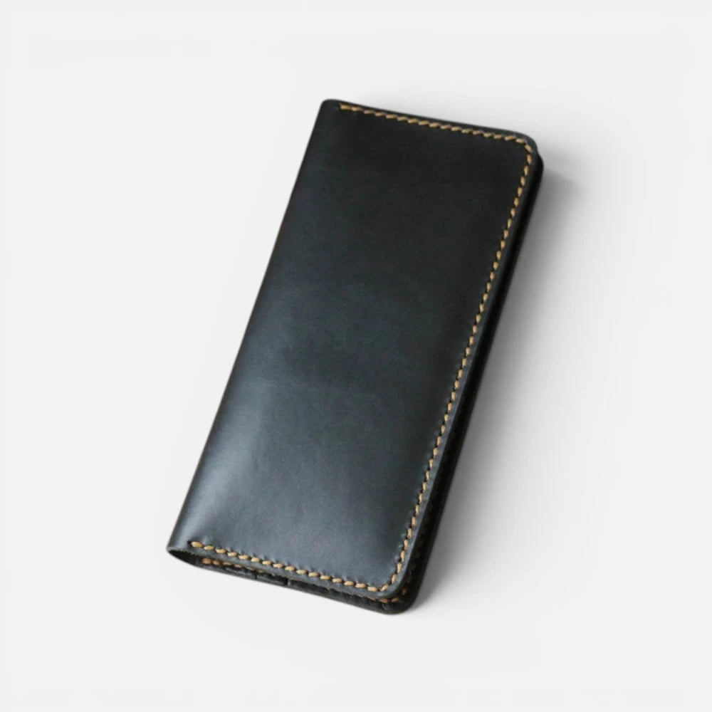 Portefeuille Vintage En Cuir