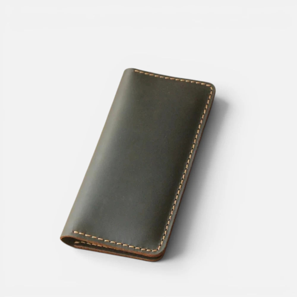 Portefeuille Vintage En Cuir