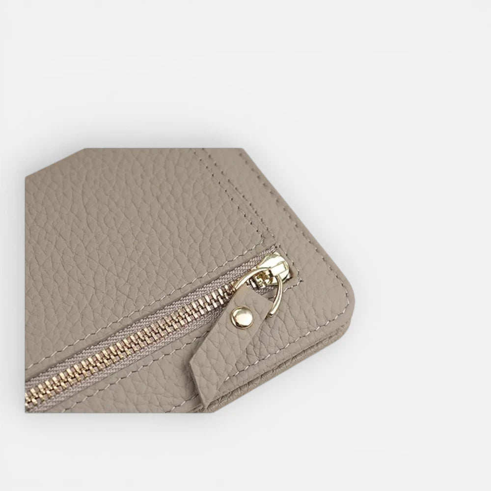 Mini Portefeuille En Cuir