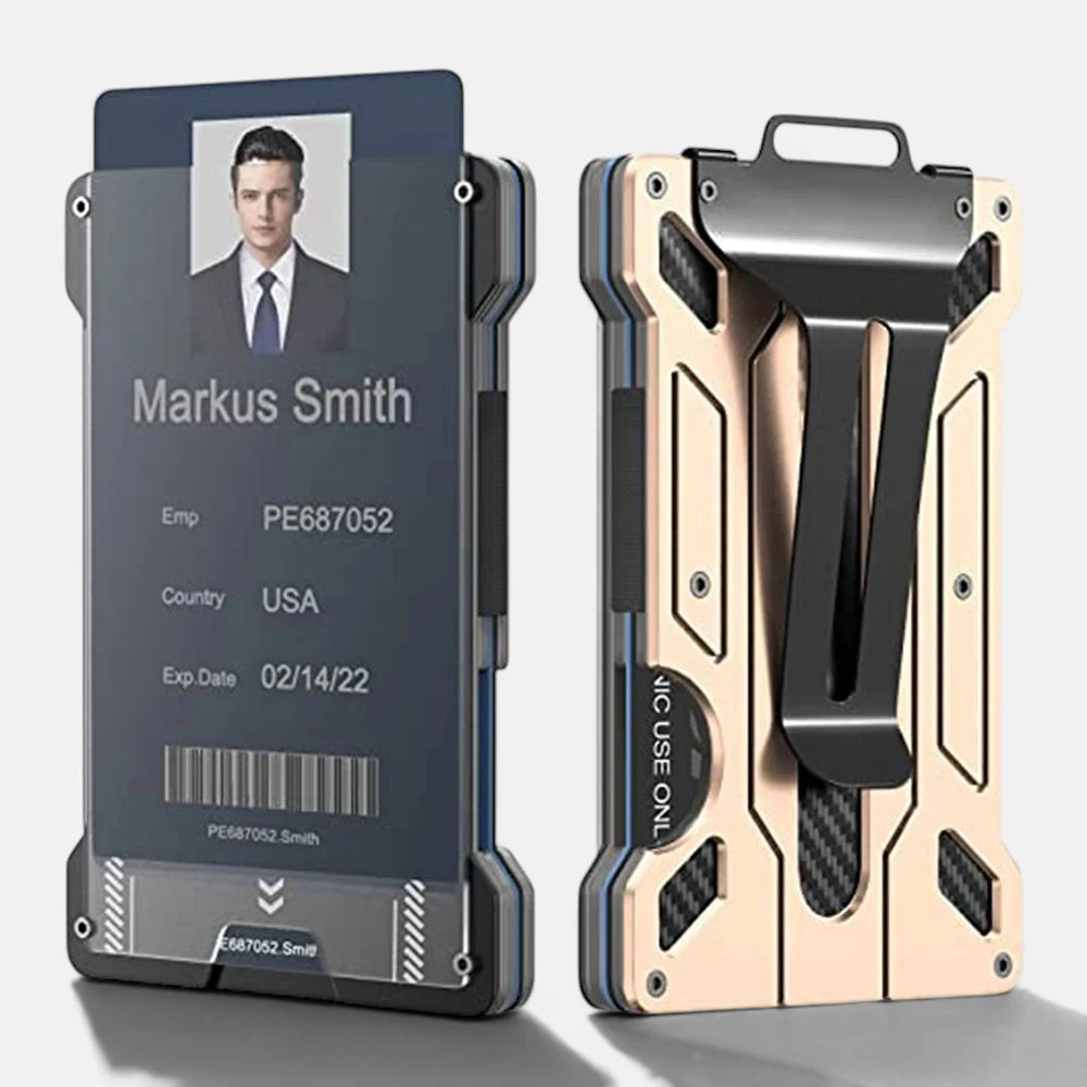 Portefeuille Porte-Carte En Aluminium