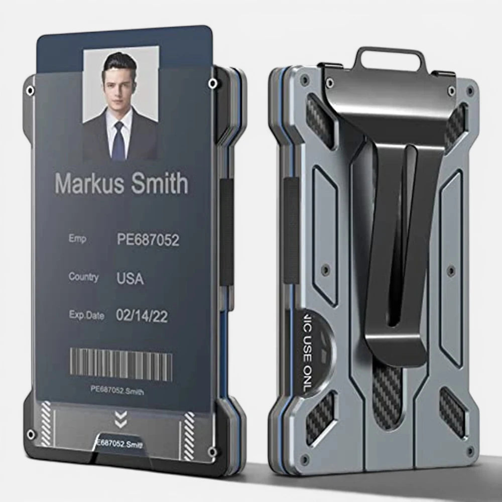 Portefeuille Porte-Carte En Aluminium