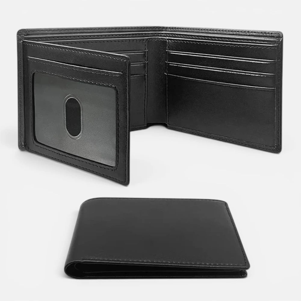 Portefeuille Homme Anti-RFID en Fibre de Carbone à 3 Volets