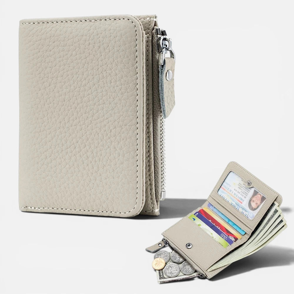 Portefeuille Compact En Cuir