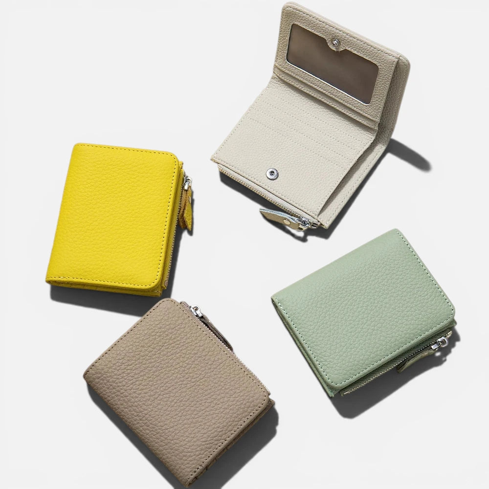 Portefeuille Compact En Cuir