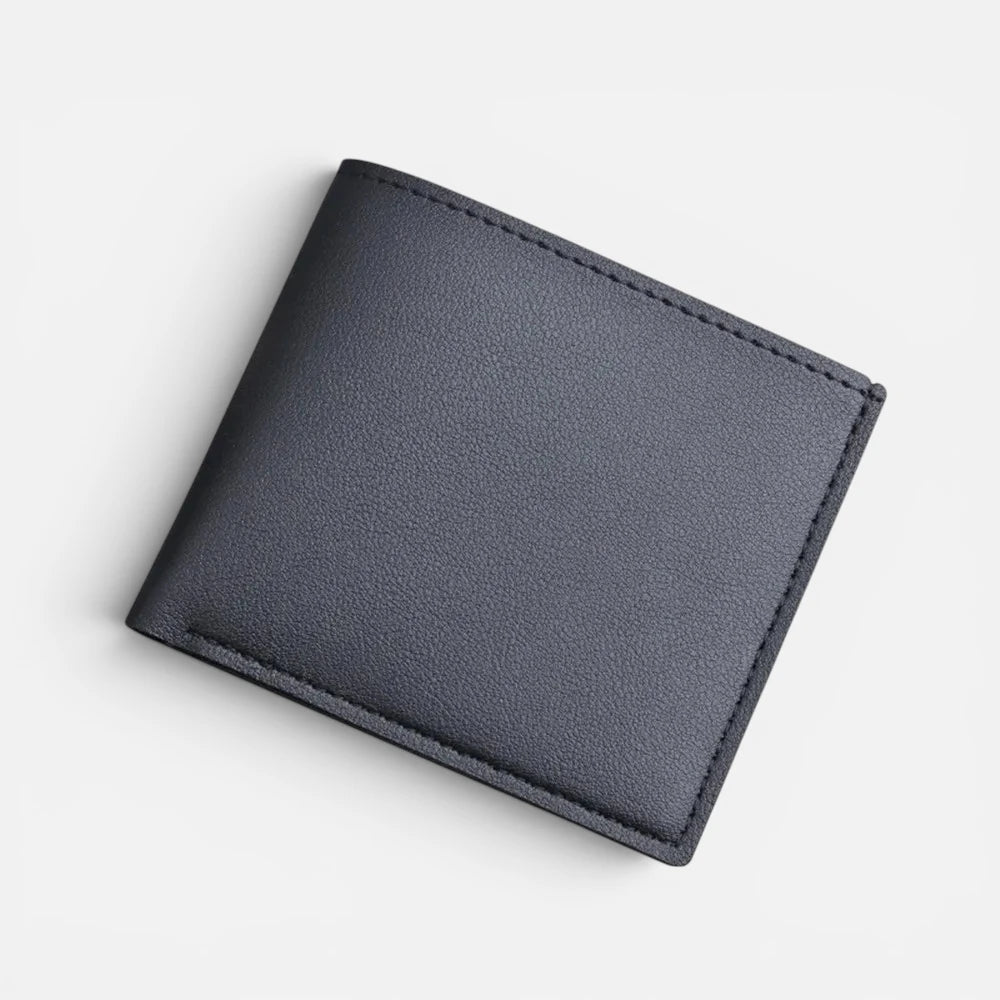 Portefeuille Homme Ultra-Fin Pliable en Cuir