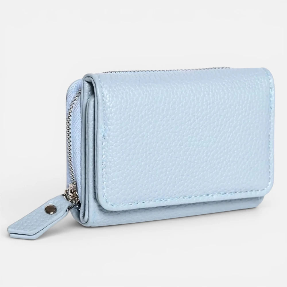 Portefeuille Multi-Compartiment En Cuir