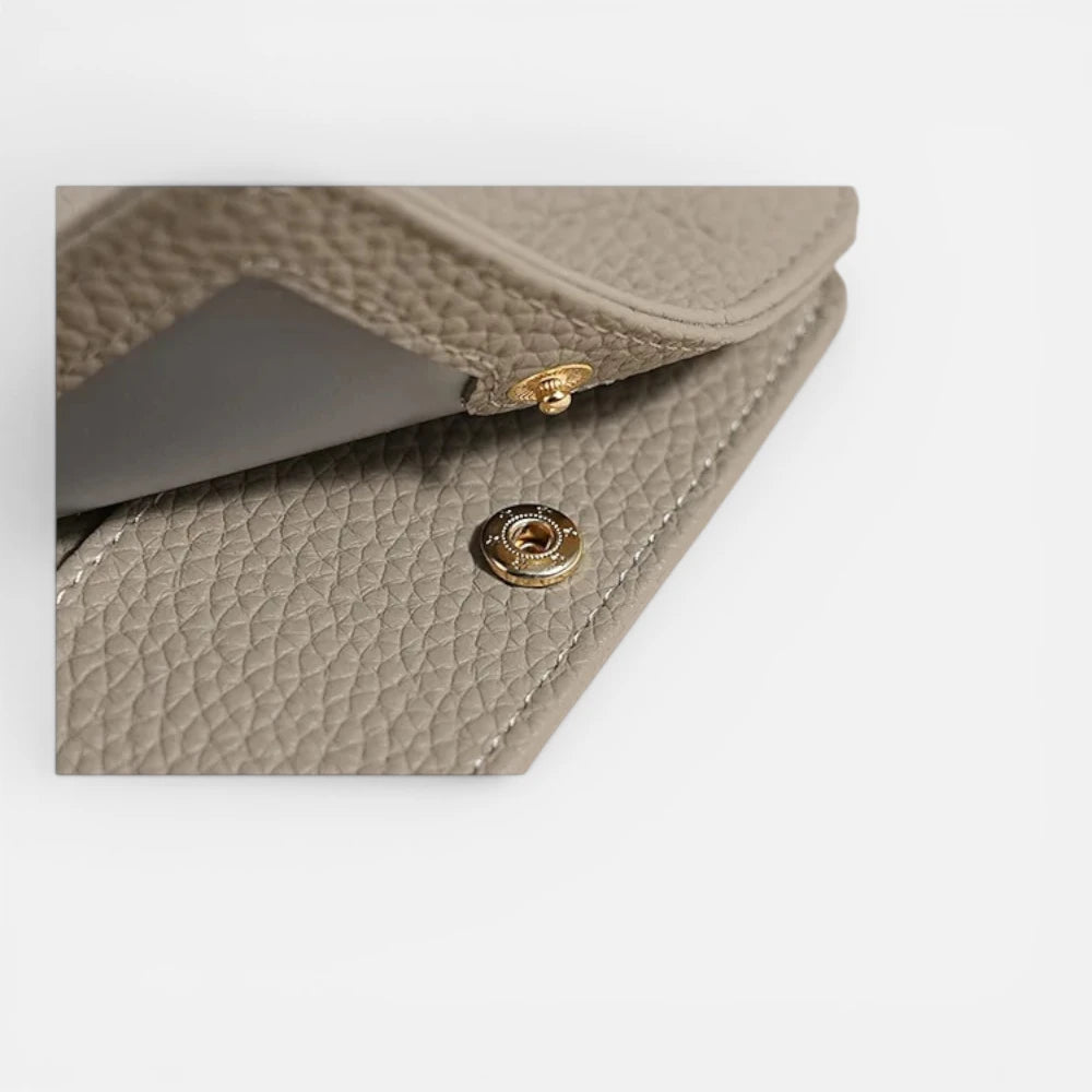 Mini Portefeuille En Cuir