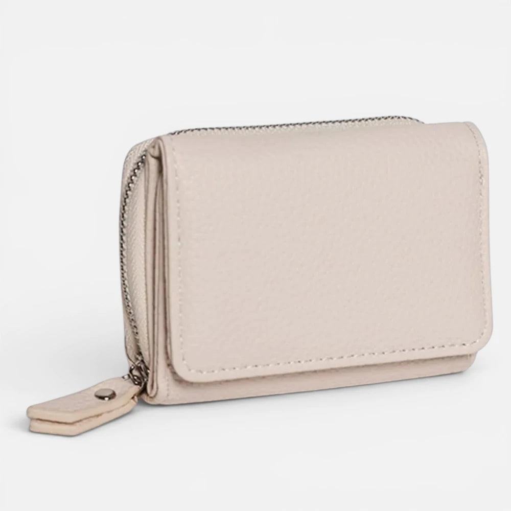Portefeuille Multi-Compartiment En Cuir