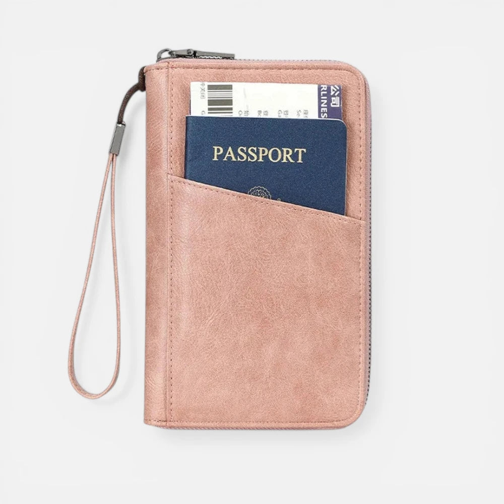 Portefeuille De Voyage En Cuir