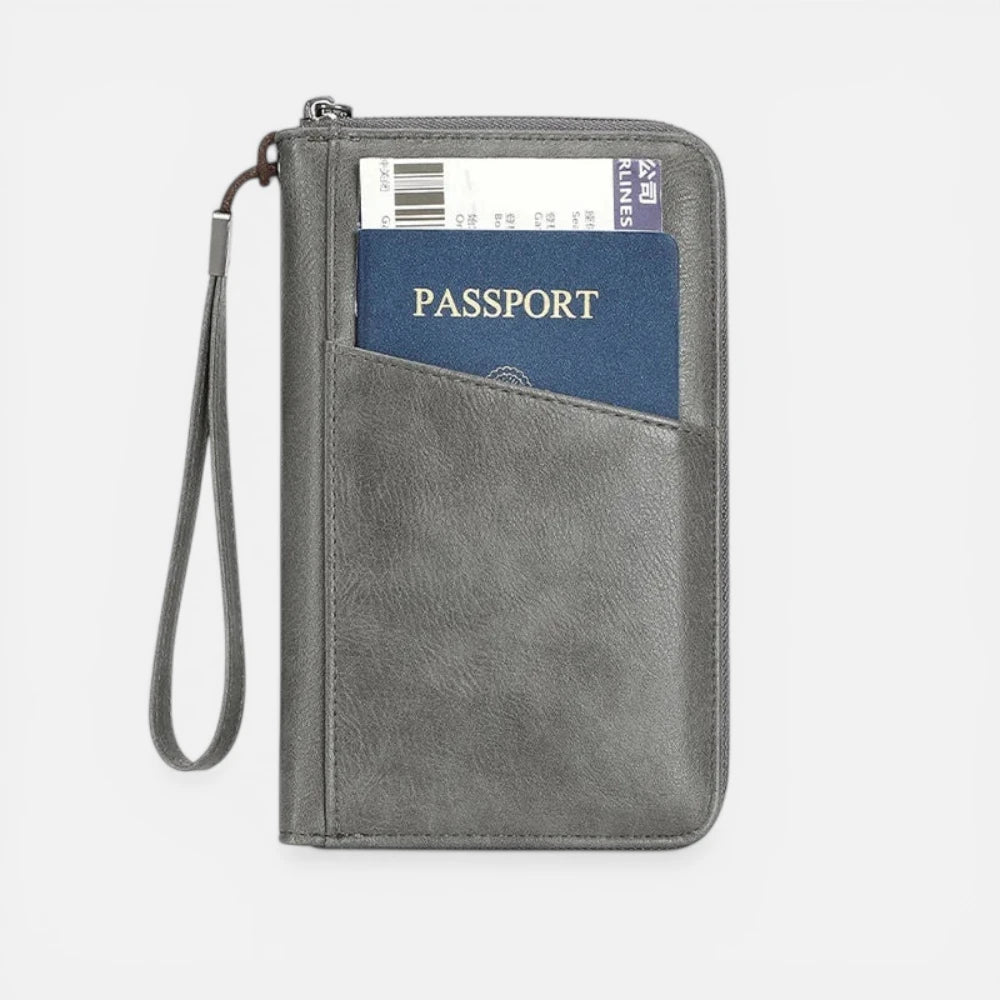 Portefeuille De Voyage En Cuir