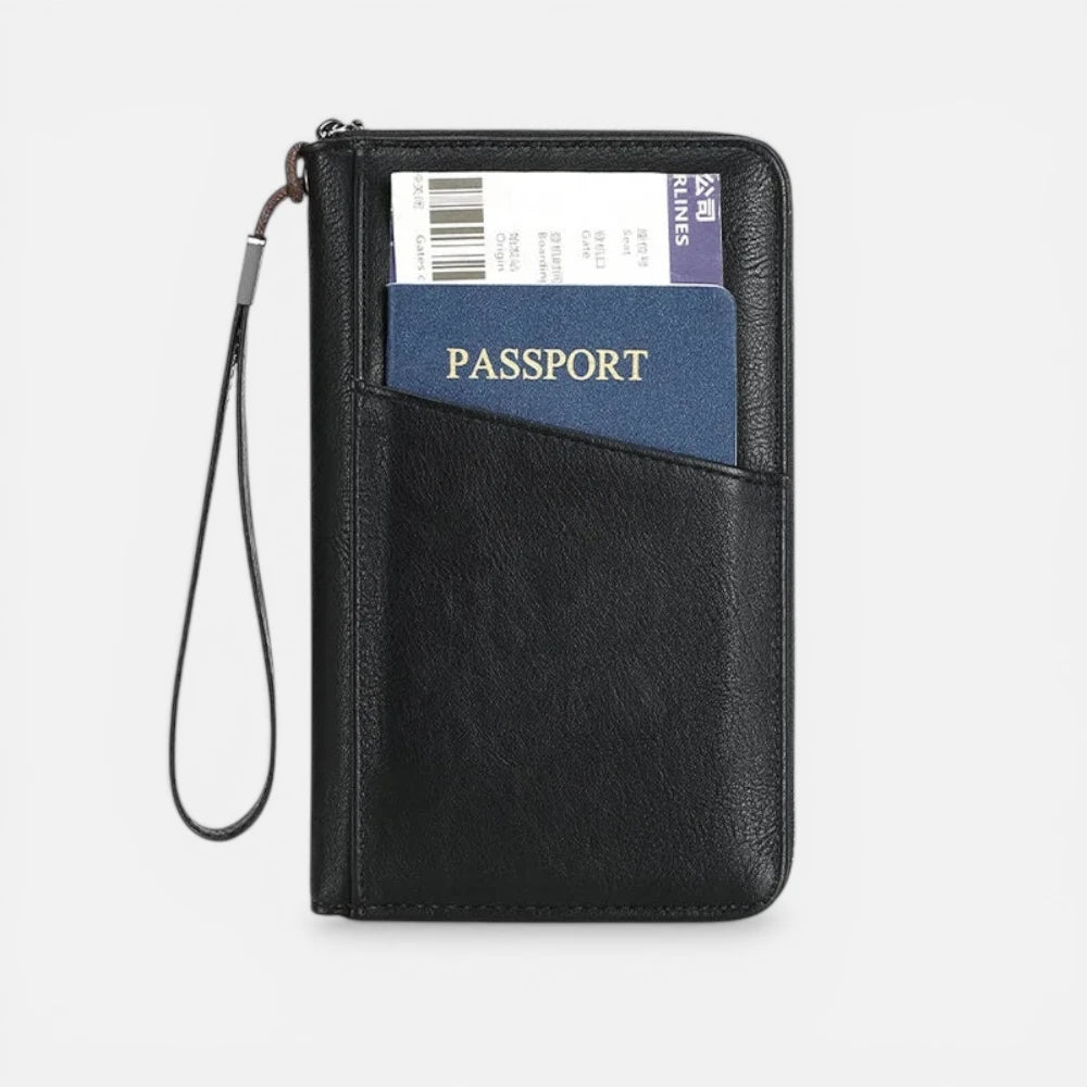 Portefeuille De Voyage En Cuir