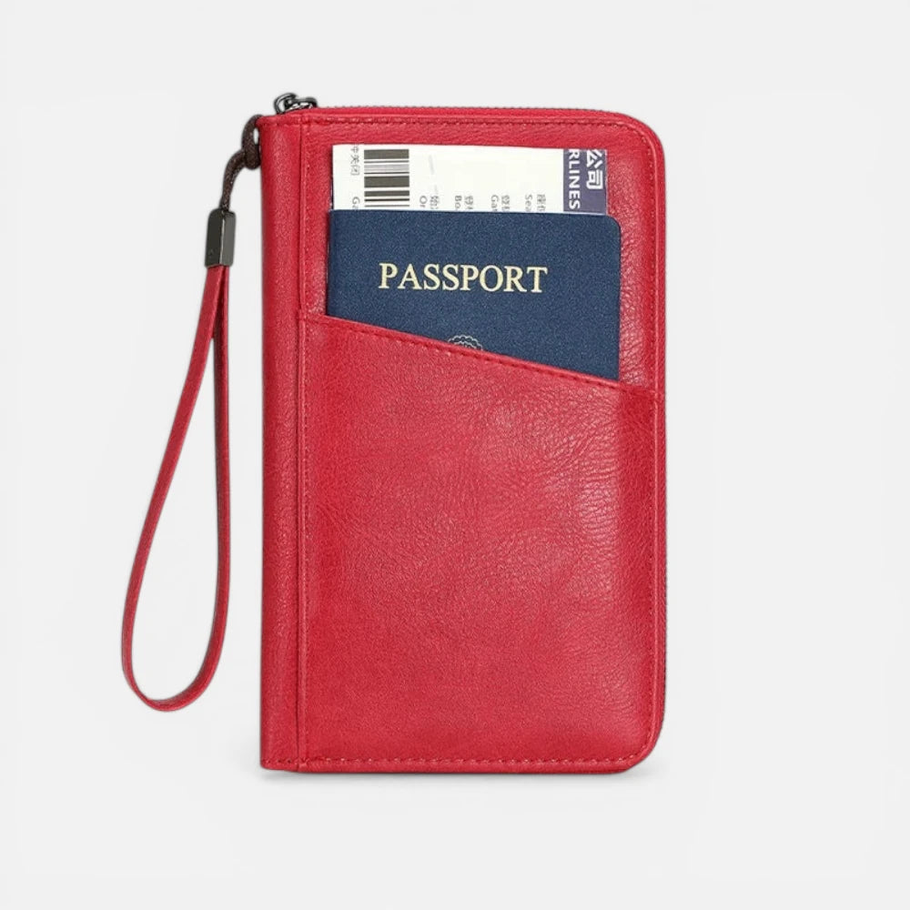 Portefeuille De Voyage En Cuir