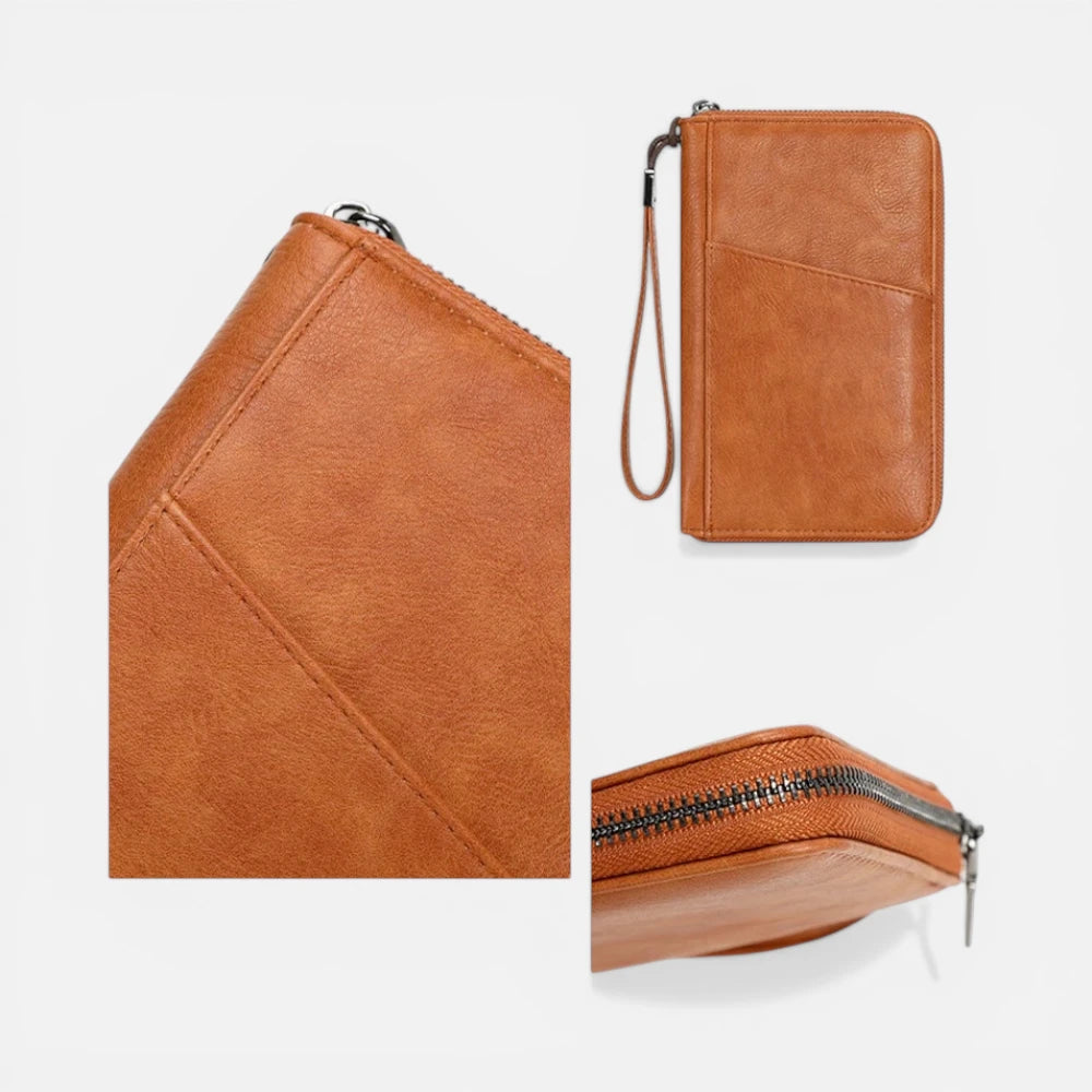 Portefeuille De Voyage En Cuir