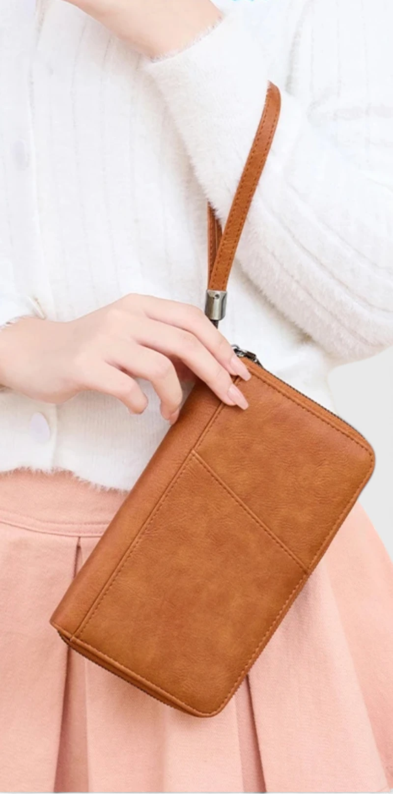 Portefeuille De Voyage En Cuir