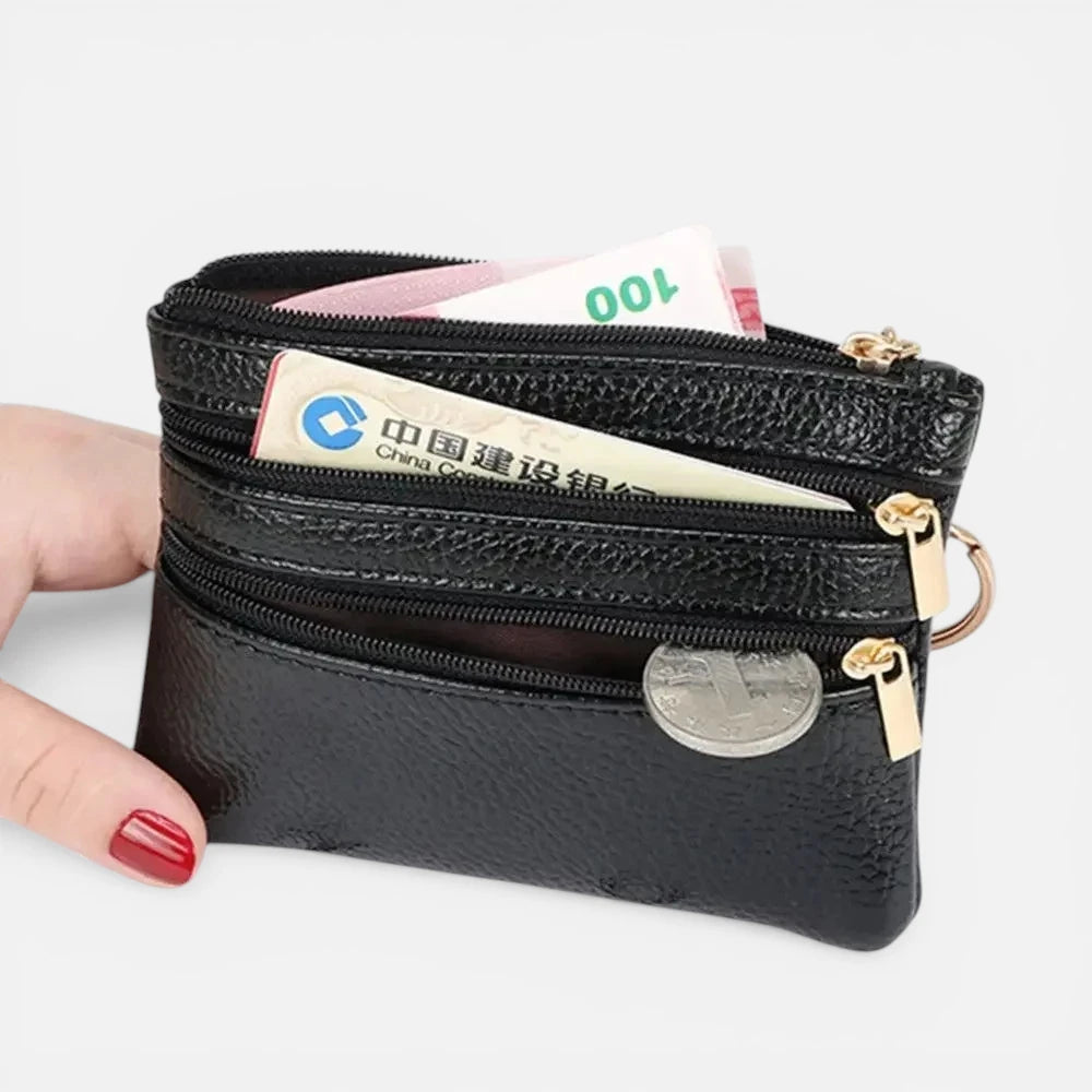 Petit Portefeuille Femme Cuir