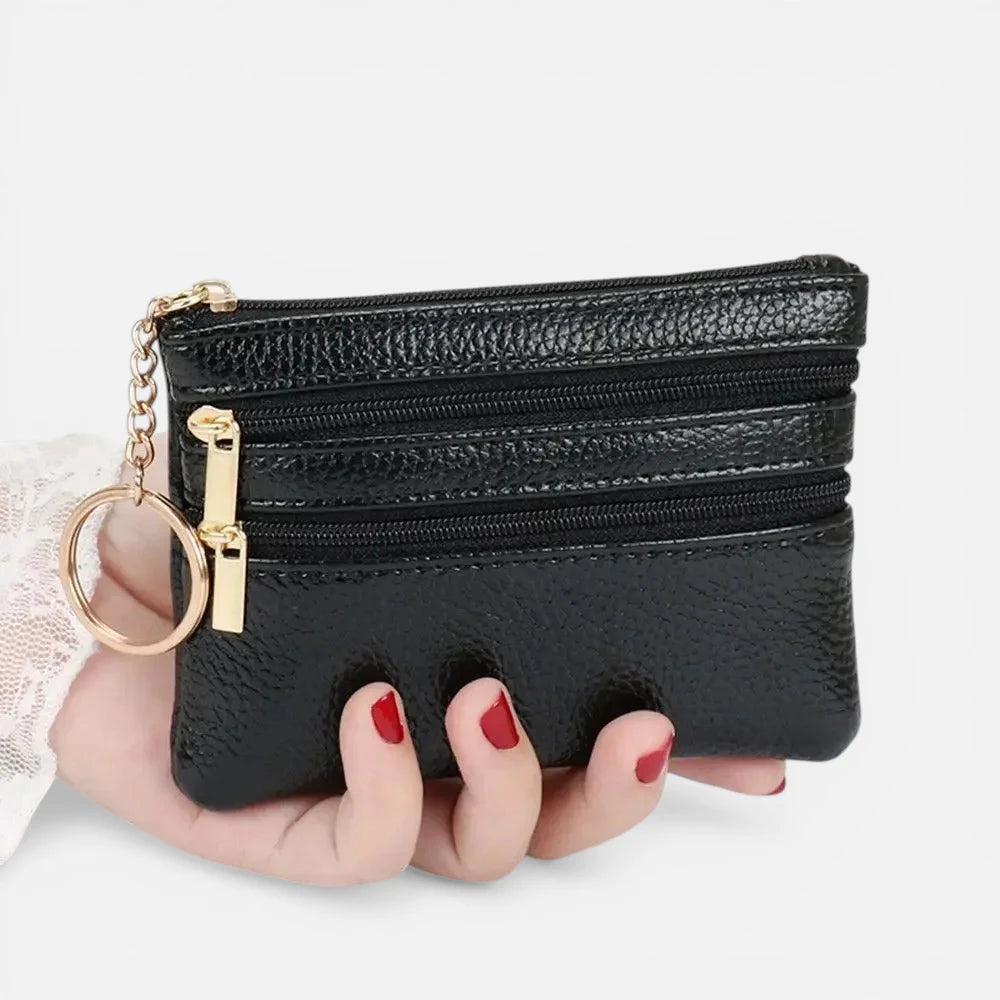 Petit Portefeuille Femme Cuir
