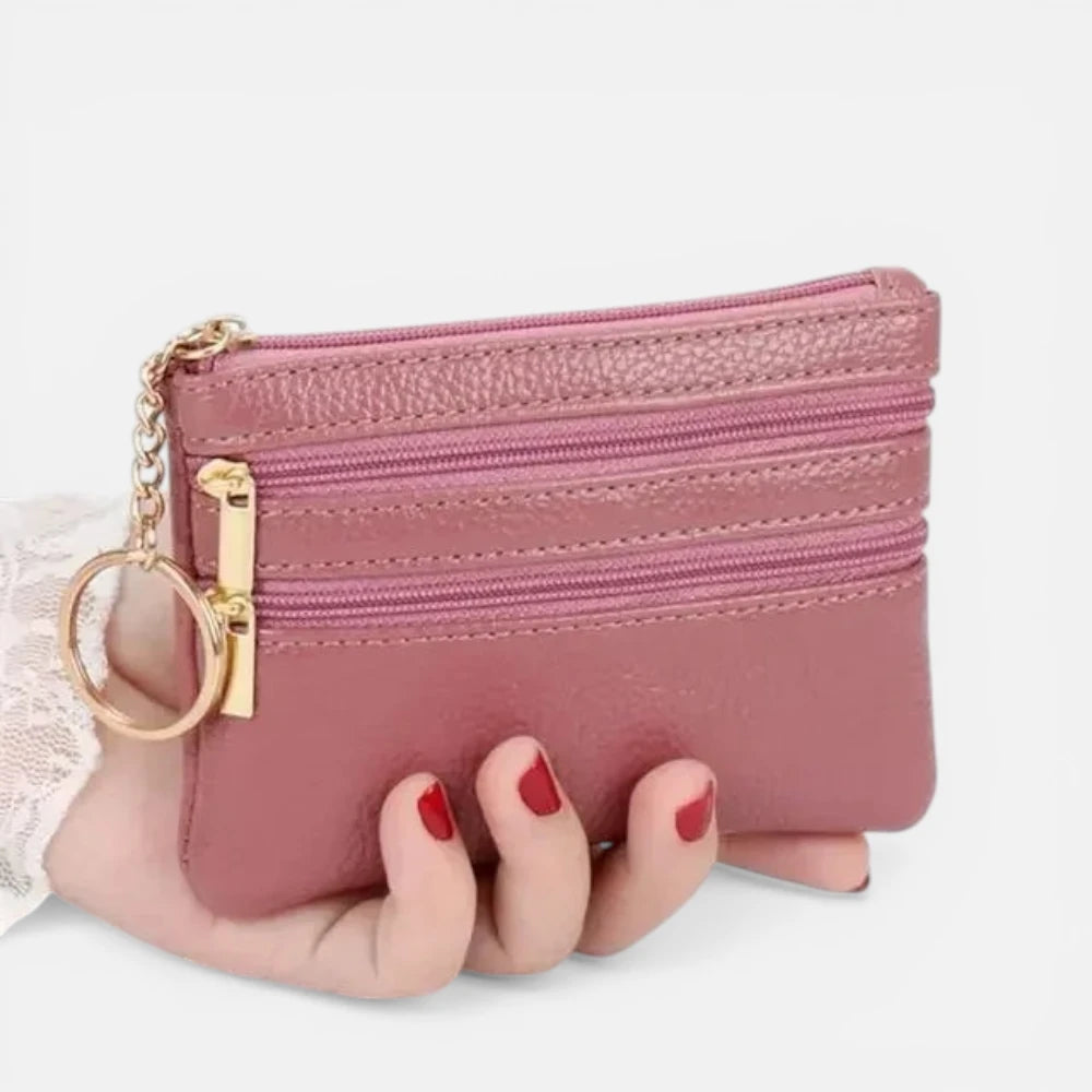 Petit Portefeuille Femme Cuir