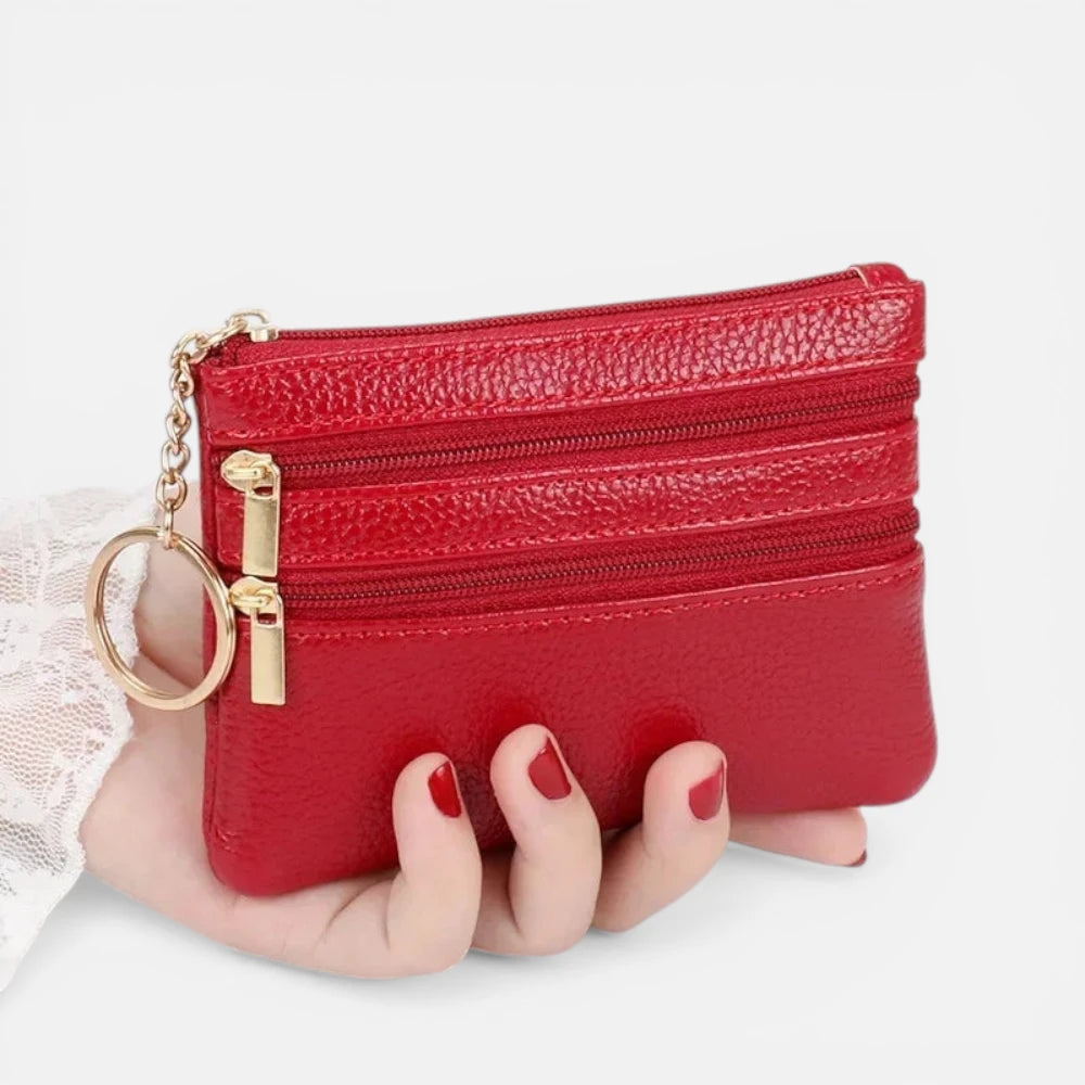 Petit Portefeuille Femme Cuir