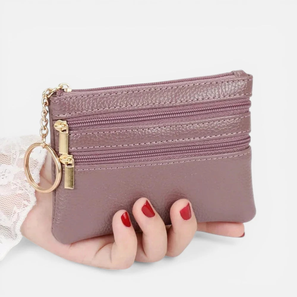 Petit Portefeuille Femme Cuir