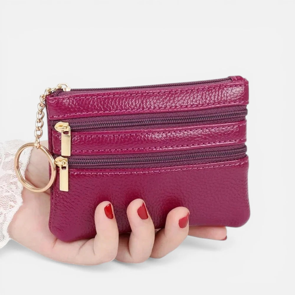 Petit Portefeuille Femme Cuir