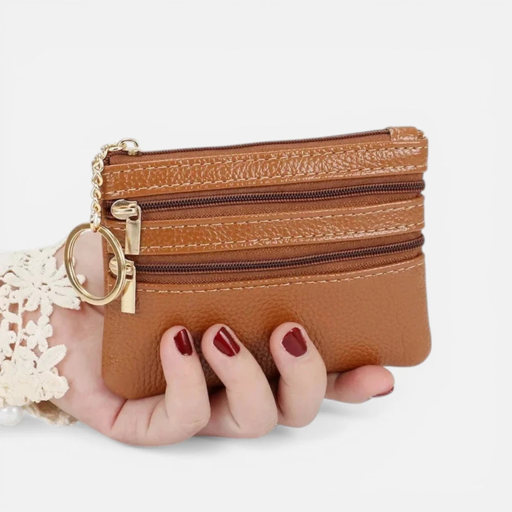 Petit Portefeuille Femme Cuir
